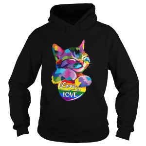 Cat LGBT Love Is Love shirt 1