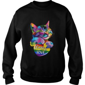 Cat LGBT Love Is Love shirt