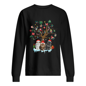 Cat Lover Christmas Tree shirt 2