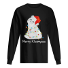 Cat Merry Kissmyass Christmas Light shirt