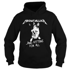 Cat Play Guitar Meowtallica and kittens for all shirt 1