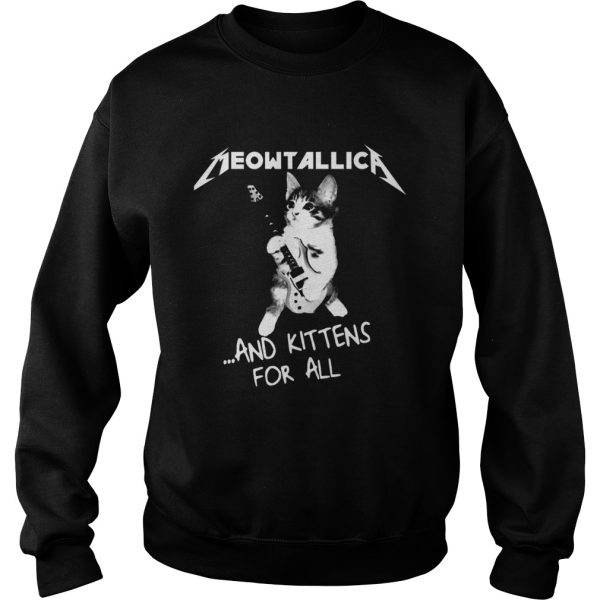 Cat Play Guitar Meowtallica and kittens for all shirt