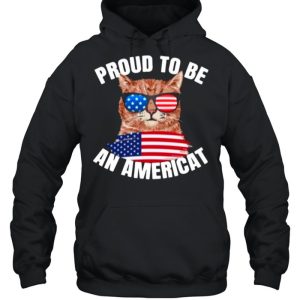 Cat Proud To Be An Americat Flag shirt 3