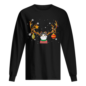 Cat Reindeer Christmas Holiday Funny T Shirt 1