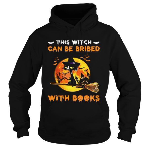 Cat This Witch Can Be Bribed With Books shirt