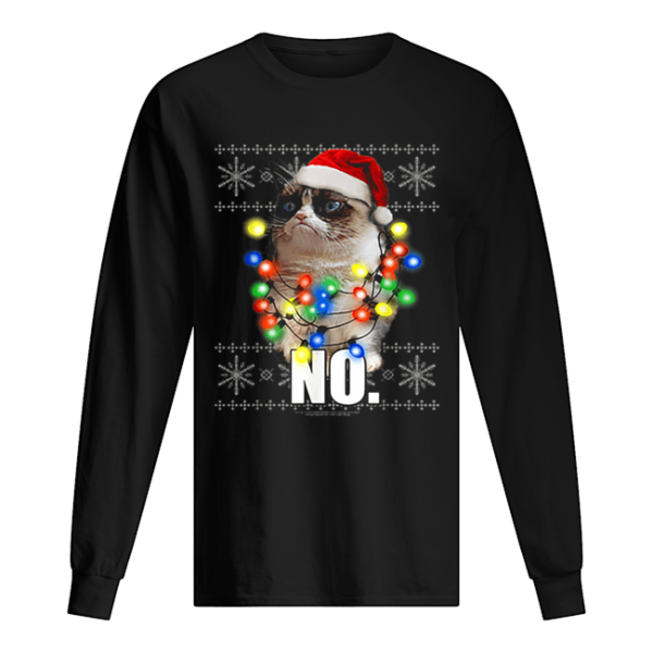 Cat Ugly Sweater NO Christmas Lights shirt