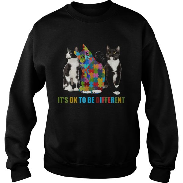 Cat autism Its OK to be different shirt