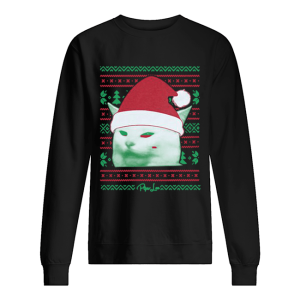 Cat being yelled at Christmas shirt