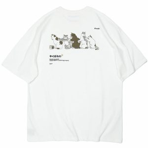 Cat train Premium Quality Japanese Cat T-shirt