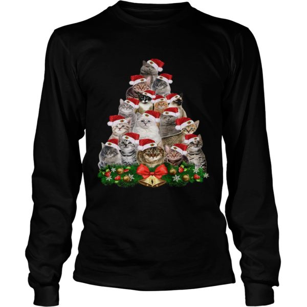 Cats And Christmas Tree shirt