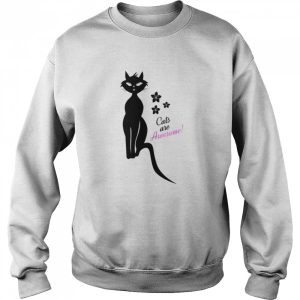 Cats Are Awesome Posh Kitty Cat Shirt 4