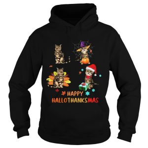 Cats Happy Hallothanksmas shirt 1