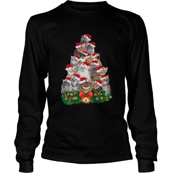 Cats Tree Merry Christmas shirt