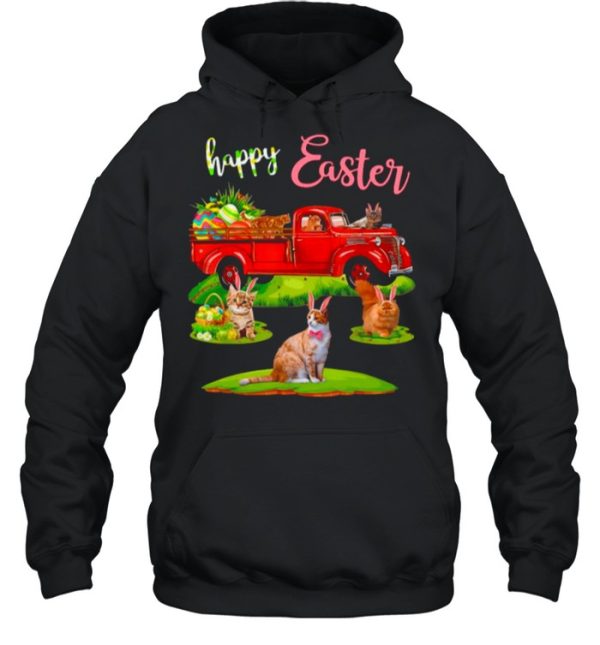 Cats Truck Drive Happy Easter 2021 shirt