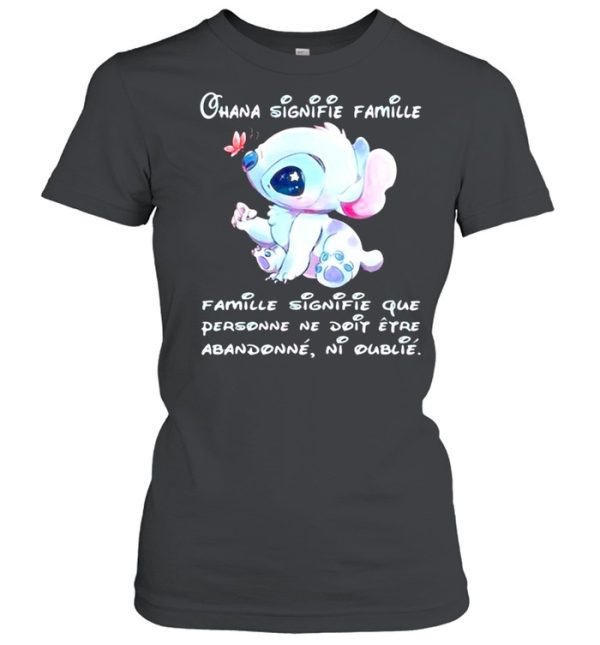 Chana Signifie Famillie Personne Ne Doit Stitch shirt