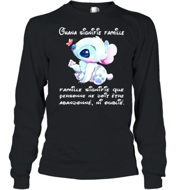 Chana Signifie Famillie Personne Ne Doit Stitch shirt