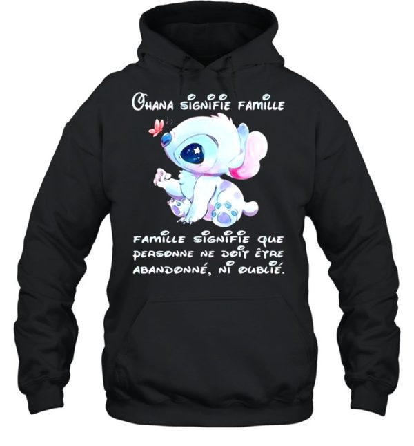 Chana Signifie Famillie Personne Ne Doit Stitch shirt