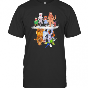 Characters Cartoon Water Reflection T-Shirt