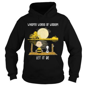 Charlie Brown And Snoopy Whisper Words Of Wisdom shirt 1