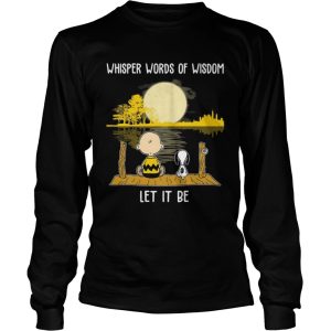 Charlie Brown And Snoopy Whisper Words Of Wisdom shirt