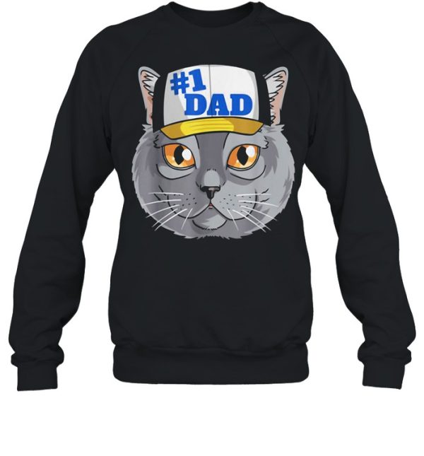 Chartreux Cat #1 Dad Father’s Day Shirt