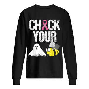 Check Your Boo Bees Funny Breast Cancer Halloween shirt 2