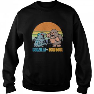 Chibi Godzilla Vs Kong Movie 2021 Vintage Retro shirt 2