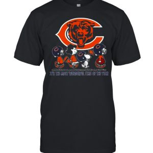 Chicago Bears the Peanuts Snoopy it’s the most wonderful time of the year shirt