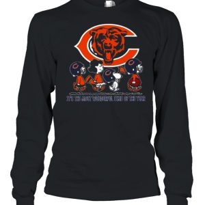 Chicago Bears the Peanuts Snoopy it’s the most wonderful time of the year shirt