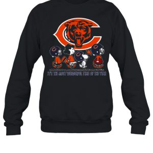 Chicago Bears the Peanuts Snoopy it's the most wonderful time of the year shirt 3