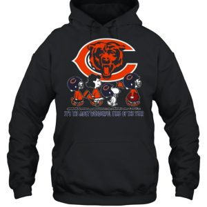 Chicago Bears the Peanuts Snoopy it's the most wonderful time of the year shirt 4