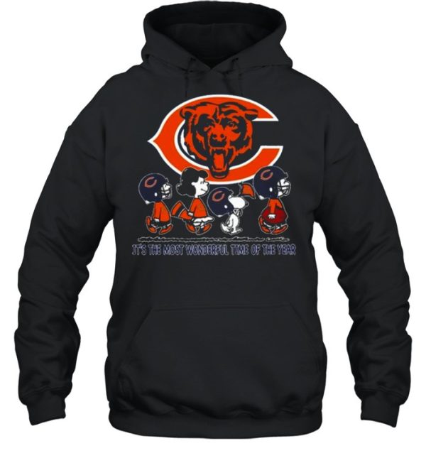 Chicago Bears the Peanuts Snoopy it’s the most wonderful time of the year shirt