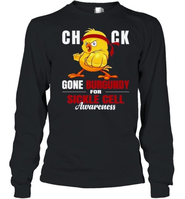 Chich gone burgundy for sickle cell awareness shirt