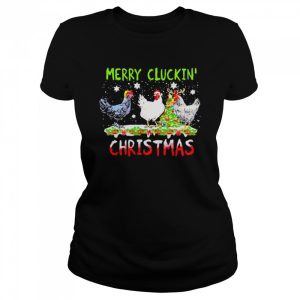 Chicken Christmas Merry Cluckin Christmas Sweater Shirt 2