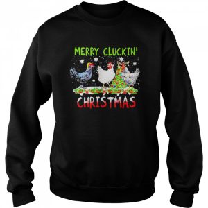 Chicken Christmas Merry Cluckin Christmas Sweater Shirt 4