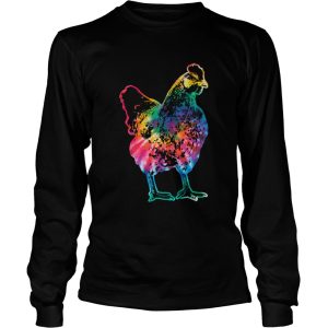 Chicken Tie Dye Hippie Poultry Farmer Farm shirt