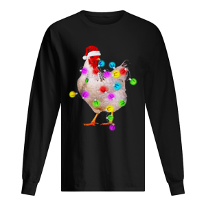 Chicken With Christmas Light shirt