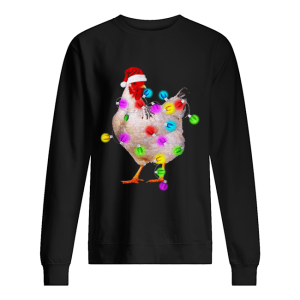 Chicken With Christmas Light shirt 2