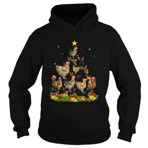 Chickens Tree Christmas shirt 1