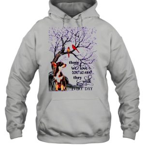 Chihuahua And Snow Those With Love Dont Go Away They Walk Beside Us Everyday shirt 5