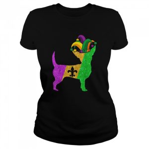 Chihuahua Dog Dad Mom Mardi Gras Party Shirt