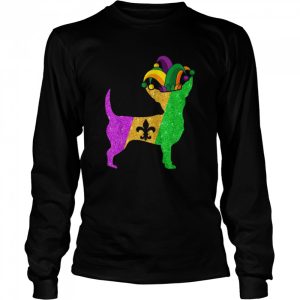 Chihuahua Dog Dad Mom Mardi Gras Party Shirt 3