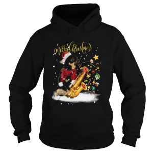 Chihuahua Saxophone Merry Christmas shirt 1