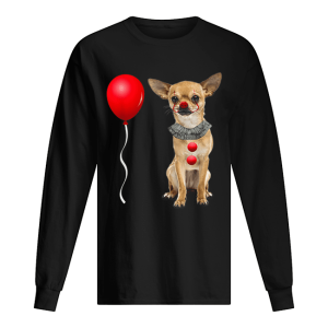 Chihuahua Scary Clown Funny Halloween Costume Gift shirt 1