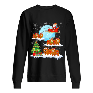 Chow Chow Reindeer Christmas Santa Claus shirt 2