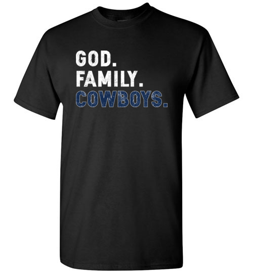 Christian Dad Father Day Gift God Family Cowboys Shirts