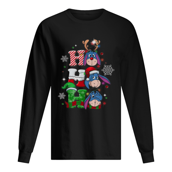 Christmas Ho Ho Ho Santa Reindeer and Eeyore shirt