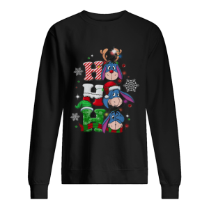 Christmas Ho Ho Ho Santa Reindeer and Eeyore shirt