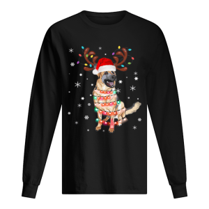 Christmas Lights Australian Shepherd Funny Dog Lovers Gift shirt 1