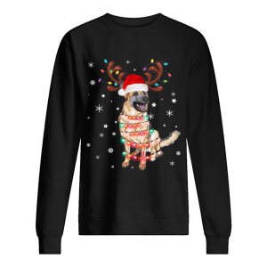 Christmas Lights Australian Shepherd Funny Dog Lovers Gift shirt 2